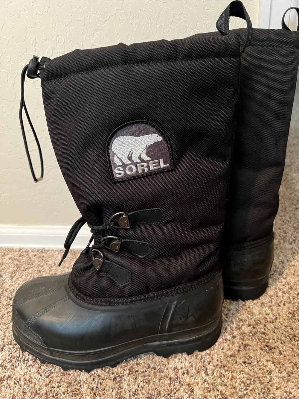 Sorel Black Tall Insulated Winter Boots